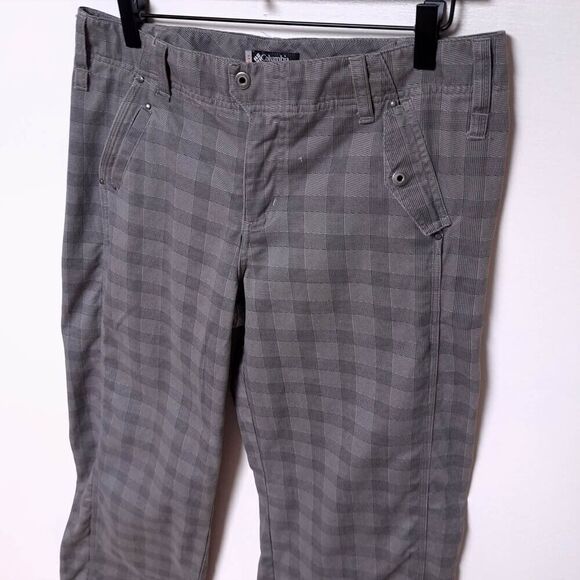 Columbia XCO Women's 12 Columbia Authentic Fit Gray Plaid Slacks Pants - Picture 3 of 10